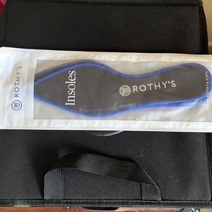 NWT Rothy’s black replacement insoles, The Point, Sz 8